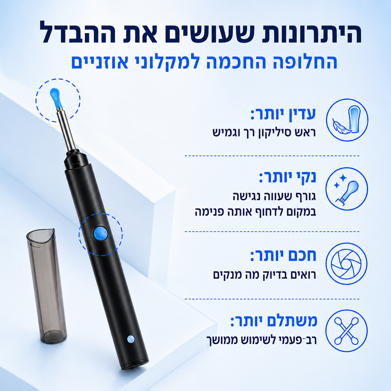 +EAR - הדרך הנכונה לנקות את האוזניים